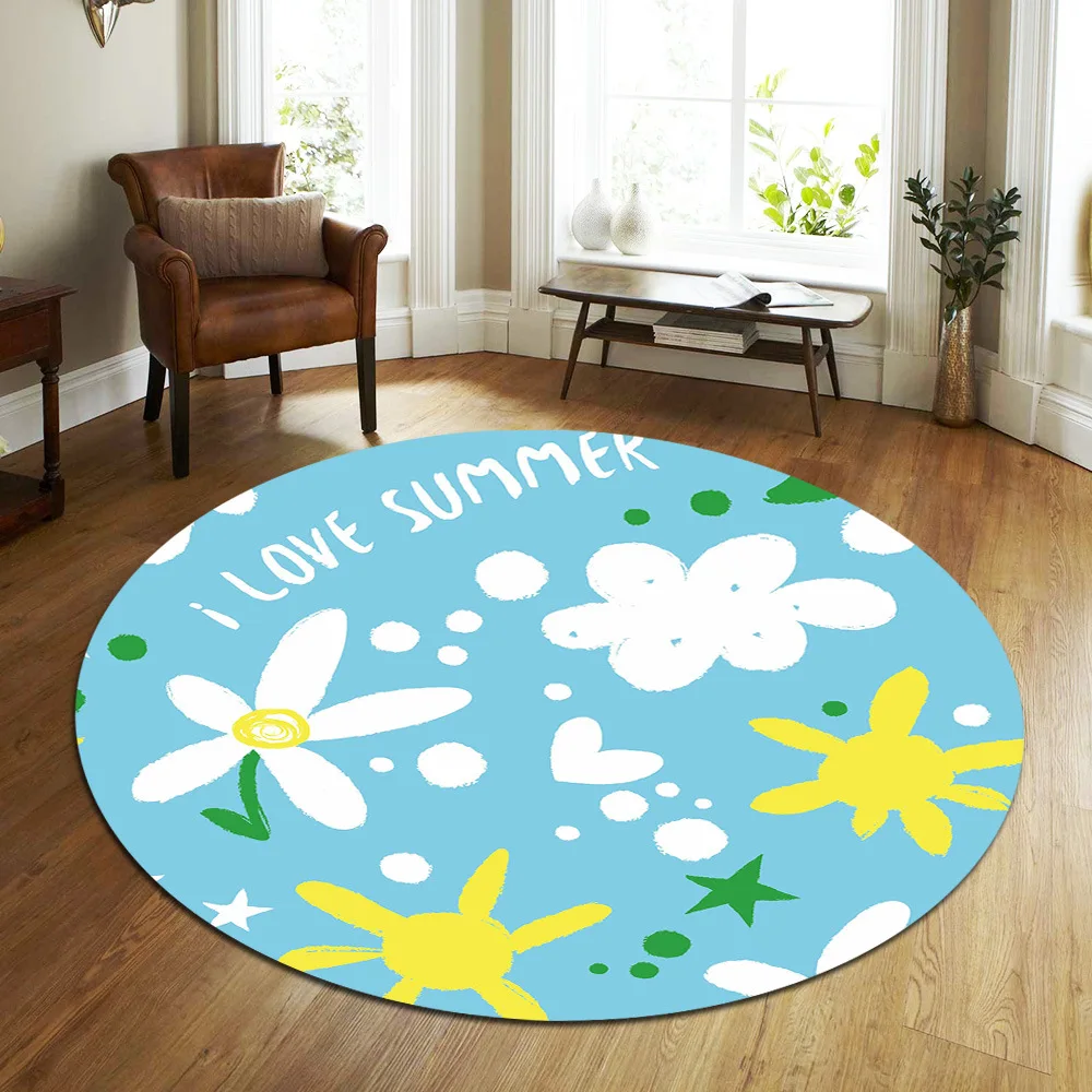 Производители продают Простой Личность гостиная, спальня круглый ковер исследование прикроватный коврик Домашний чай подстилка для обеденного стола