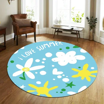 

Manufacturers sell new simple personality living room bedroom circular carpet study bedside carpet household tea table mattress