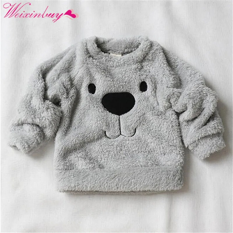 

New Newborn baby clothes Toddler Baby Boys Girls Fur Solid Winter Warm Coat Jacket Thick Clothes soft home casaco