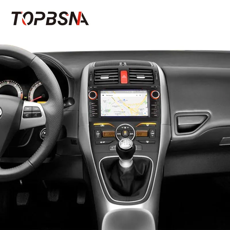 Top TOPBSNA 2 Din Android 9.0 Car DVD Player For TOYOTA Auris 2008-2011 WIFI Multimedia GPS Navigation Stereo Car Radio Headunit RDS 5