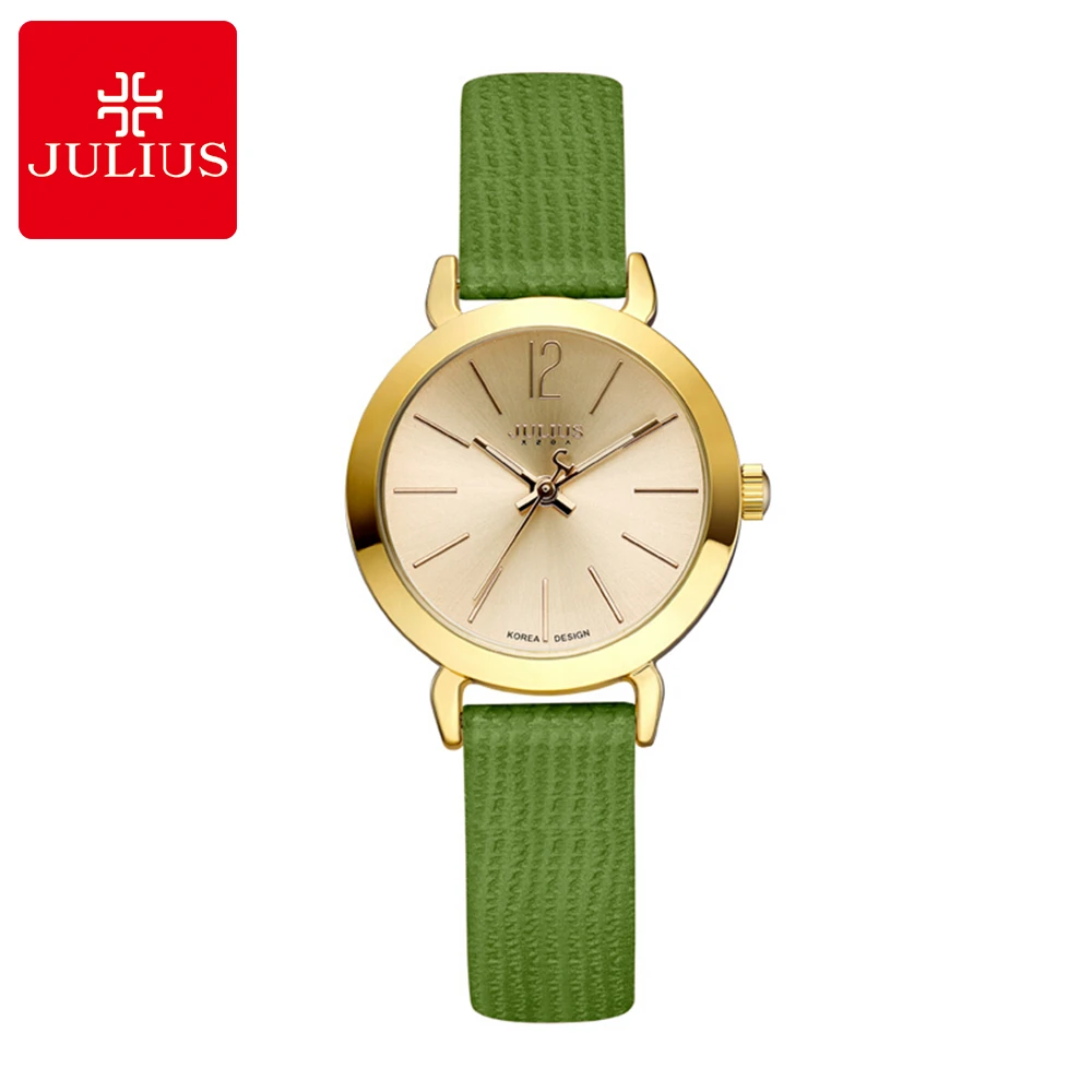 

Women Simple Fashion Casual Quartz Water Resistant Watch Girl Leather Strap Best Gift Watches Original Quality Julius Student