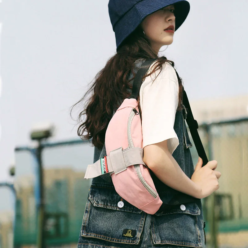 

Fanny Pack Fashion Girl Bag Women Waist Bag Canvas Waist Pack Travel Bags Street Style Phone Pouch