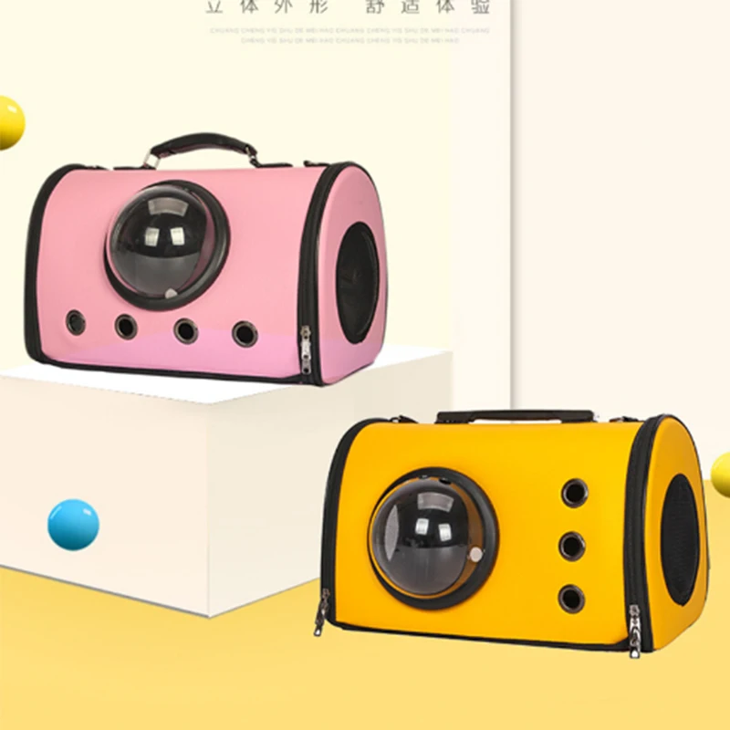 SMARTPET новой капсулы из дышащего материала ПЭТ Рюкзак-переноска кошка собака на открытом воздухе сумка для путешествий с большим пространством и многое другое Цвета