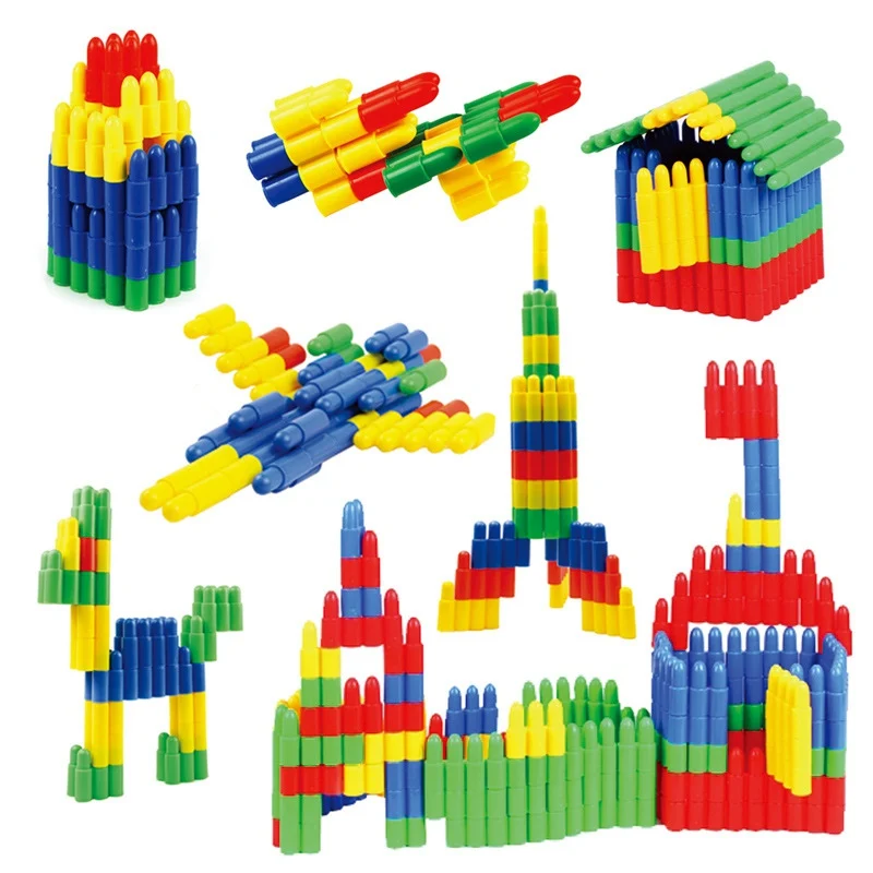 

85Pcs Assembled Blocks Bullet Shape Building Blocks Bricks Baby Kids Early Educational Toys Children Learning Toys