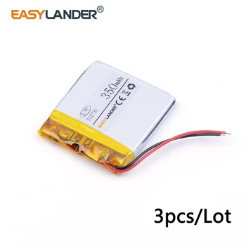

3pcs /Lot 502730 350mah 3.7v lithium Li ion polymer rechargeable battery for multi-functional use Driving recorder mouse 052730