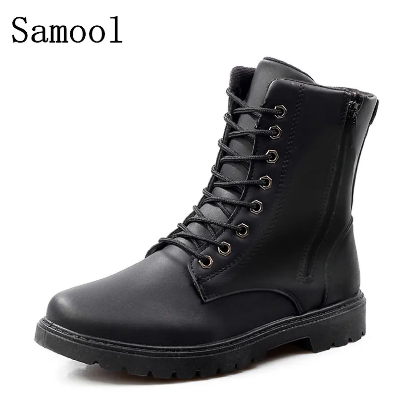 

2017 Fashion High Quality Casual Shoes Men Abkle Boots High Top Martin Motorcycle Autumn Winter Snow Boots