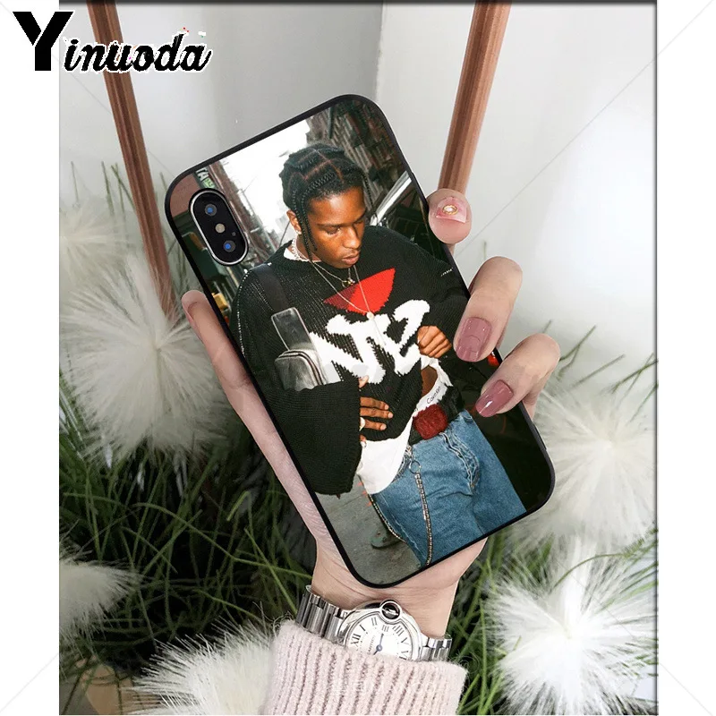 Yinuoda ASAP Rocky Rapper высококачественный чехол для телефона для iPhone 5 5Sx 6 7 7plus 8 8Plus X XS MAX XR