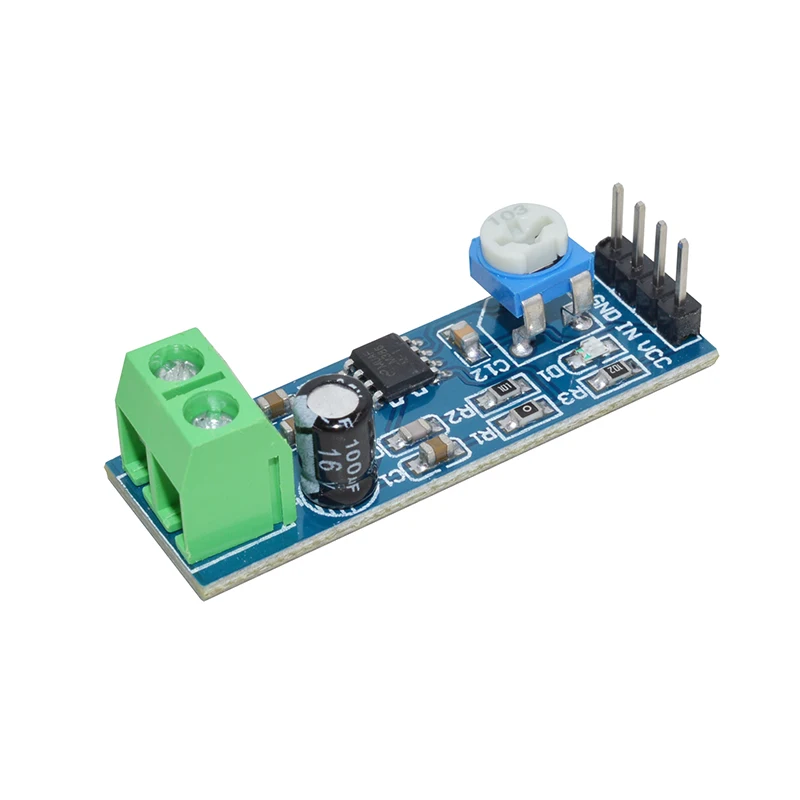 

MH-ET LIVE LM386 audio power amplifier module 200 times gain amplifier board mono power amplifier 5V-12V Input