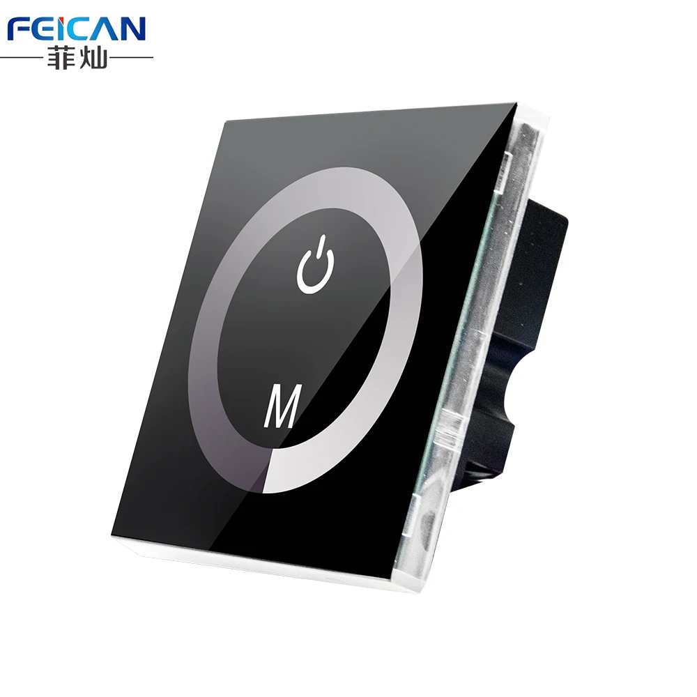 DC12-24V 4A/CH 3 Kanałowy Przełącznik Dotykowy Ściemniacz Ścienny Ściemniania Oświetlenie LED Ściemniacz Dla DIY Domu Jeden Kolor Led Kontroler taśmy