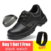 Защитные рабочие ботинки со стальным носком, противоскользящие, стальные, прокольные, классические мужские рабочие ботинки# WL801