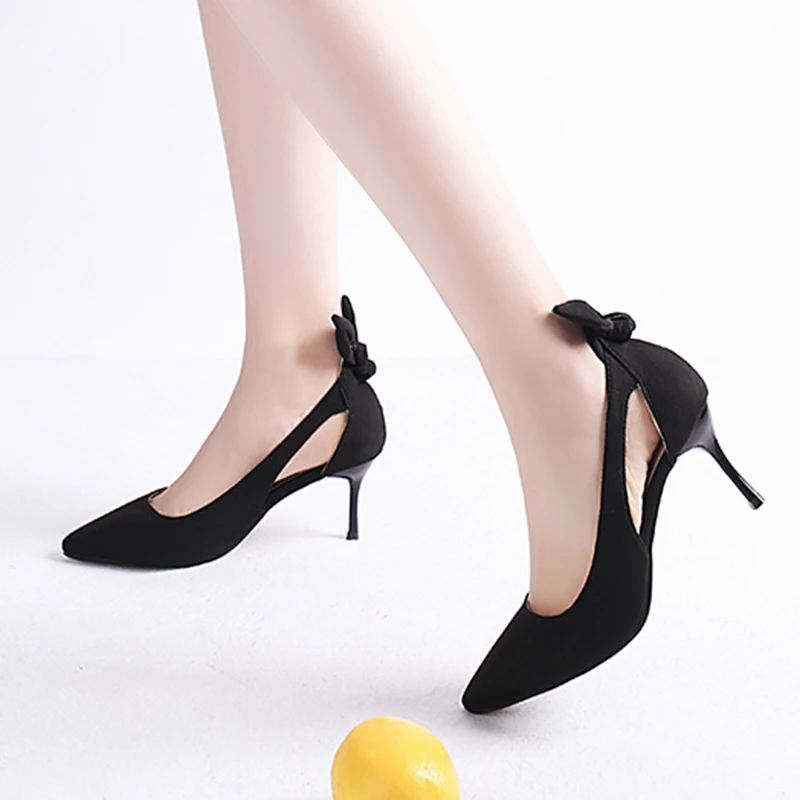 Aliexpress.com : Buy Plus Size 34 43 Women Dress Shoes High Heels Black ...