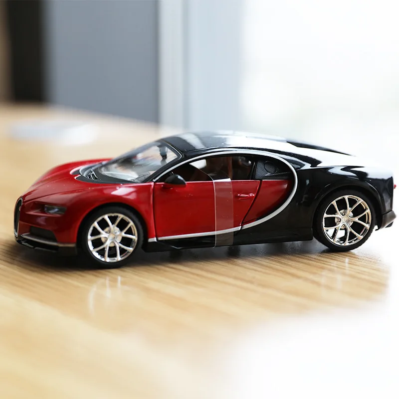 1:24 Simulation Diecast Alloy Sports Car Model Toys For Bugatti Veyron With Steering Wheel Control Front Wheel Steering With Box 1:24 Simulation Diecast Alloy Sports Car Model Toys For Bugatti Veyron With Steering Wheel Control Front Wheel Steering With Box