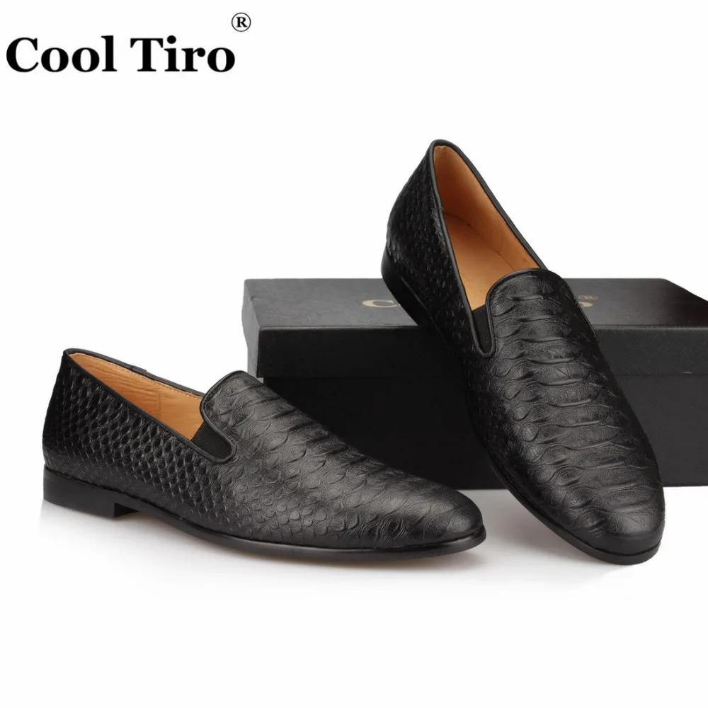 Black Python Loafers Mens (6)