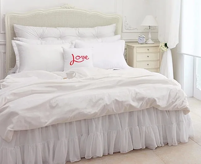 cama elegante chiffon colcha de cetim folha