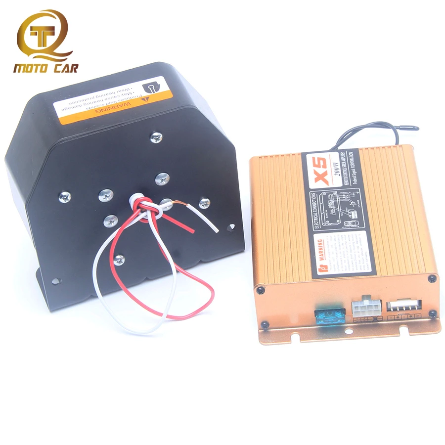 

12V 200W Horn 18 Sound Car Tone Alarm Loudspeaker 11 OHM Wireless Control Special Signals Siren Police Sound Train Megaphone