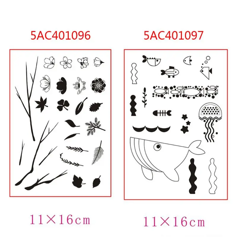 

Whale Silicone Clear Seal Stamp DIY Scrapbooking Embossing Photo Album Decorative Paper Card Craft Art Handmade Gift