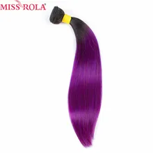 Miss Rola font b Hair b font Pre Colored Ombre Brazilian Straight font b hair b