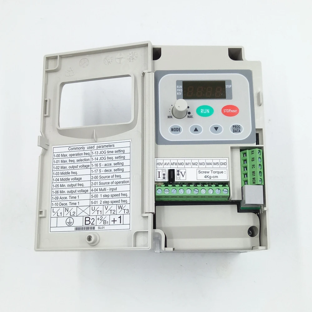 Инвертор Delta VFD Частотный Привод VFD004S21A 1 фаза 220 В 0 4 кВт 5 л. С. ~ 400 Гц Inkle ткацкий