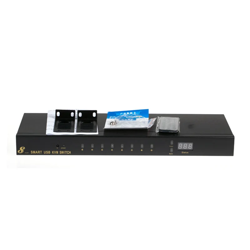 Kvm переключатель usb vga 8 в 1 выключатель адаптер для подключения клавиатуры и мыши