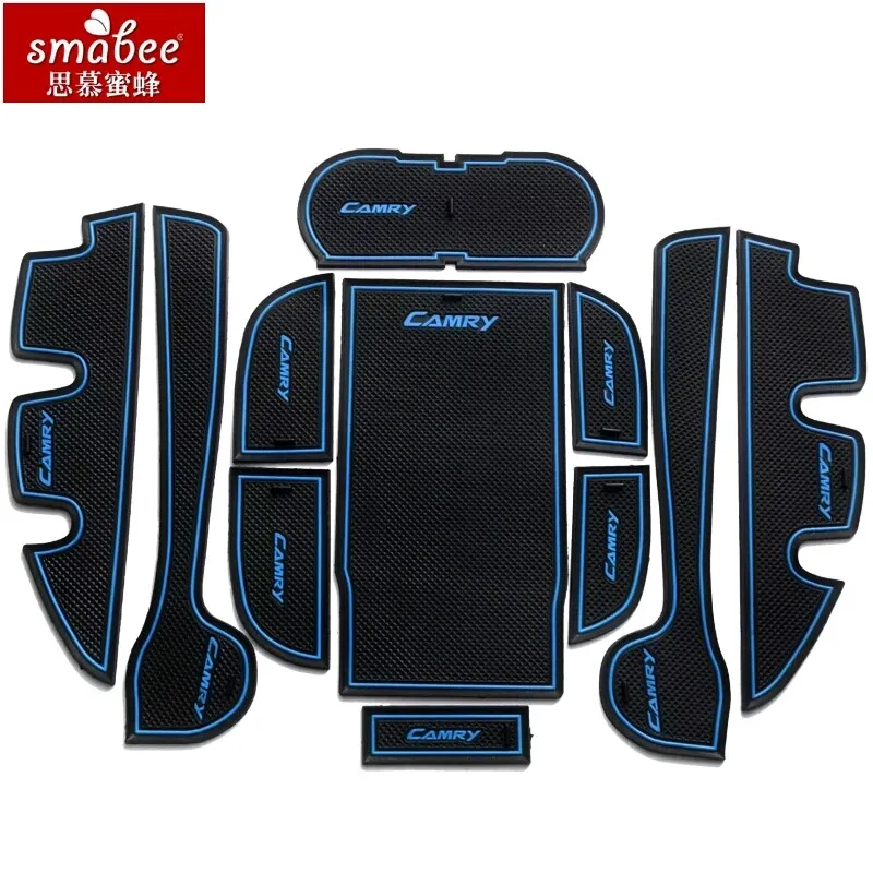 Двери паз коврики для Toyota Camry 2012 2013 2014 2015 Non-slip Интерьер двери колодки/Световой