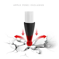 אפל ipad סיליקון אנטי-איבדו עור מגן Case מעטפת ציפורן כיסוי / כבל מתאם לקשור עבור 1st אפל עיפרון עבור iPad Pro עיפרון (5)