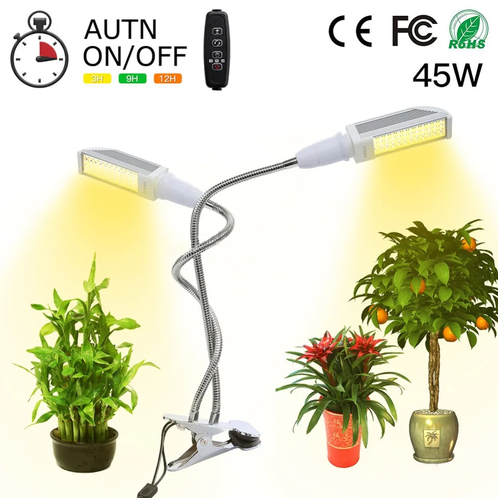

Full Spectrum 96 LED Grow Light for Indoor Plant Double Switch Sunlike Full Spectrum Grow Lamp For Vegetables Potted Landscape