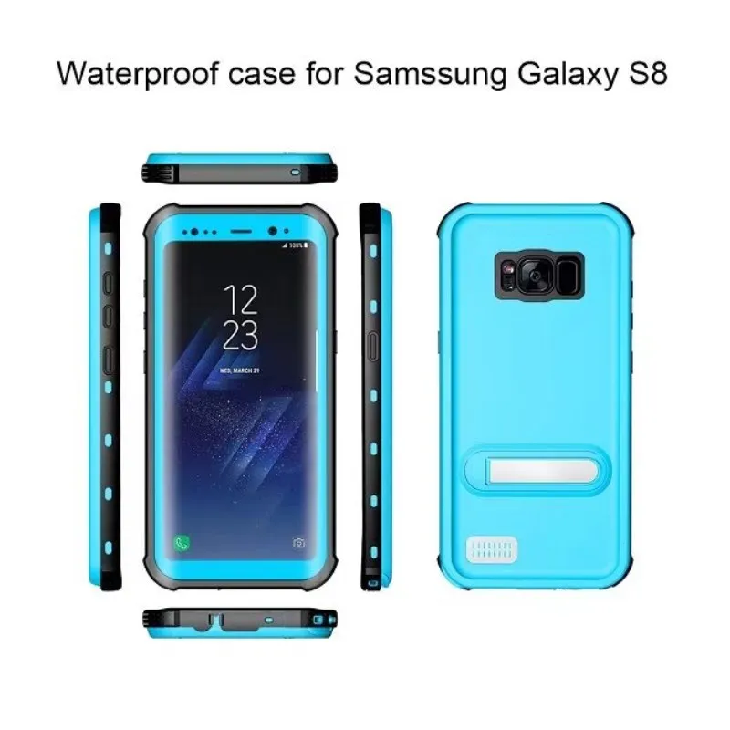 Waterproof Shock Dustproof KickStand Hard Phone Case Cover S8Plus Protective For Samsung Galaxy S8 |