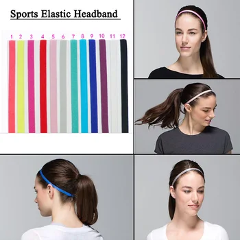 

Sports Elastic Headband Softball Rubber Plastic Silicone Hair Band Bandage On Head Gum For Hair