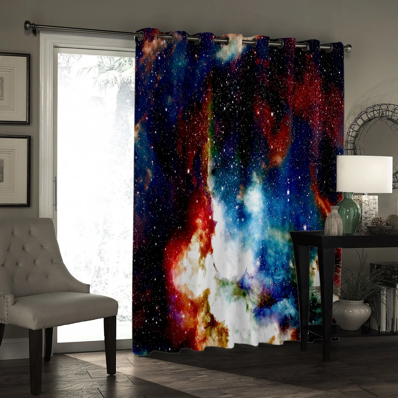 Cósmica cielo Sistema Solar galáctico planetas ventana tratamientos cortinas cenefa ventana cortinas cortina oscura barra dormitorio al aire libre Cósmica cielo Sistema Solar galáctico planetas ventana tratamientos cortinas cenefa ventana cortinas cortina oscura barra dormitorio al aire libre