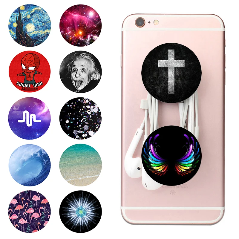 Phone Holder Expanding Stand and Grip Mount Pop Socket for Smartphones