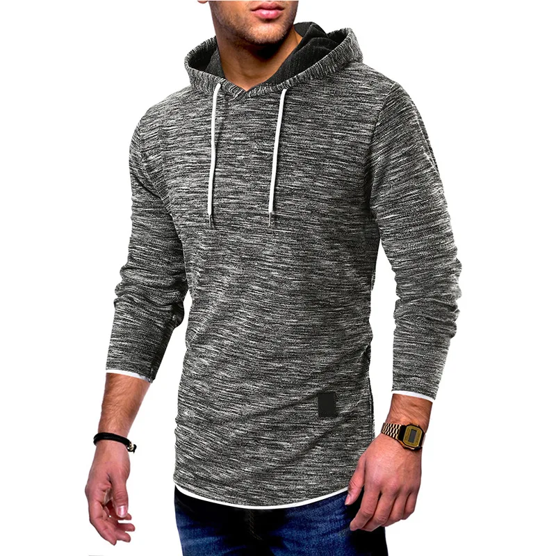 

2019 Hooded Drawstring Sweater Men Fashion Solid Up Sweaters Casual Warm Knitting Jumper Sweater Male Coats plus size sweater Y