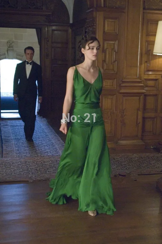 

Green 2019 Formal Celebrity Dresses A-line Spaghetti Straps Chiffon Backless Long Evening Dresses Famous Red Carpet Dresses