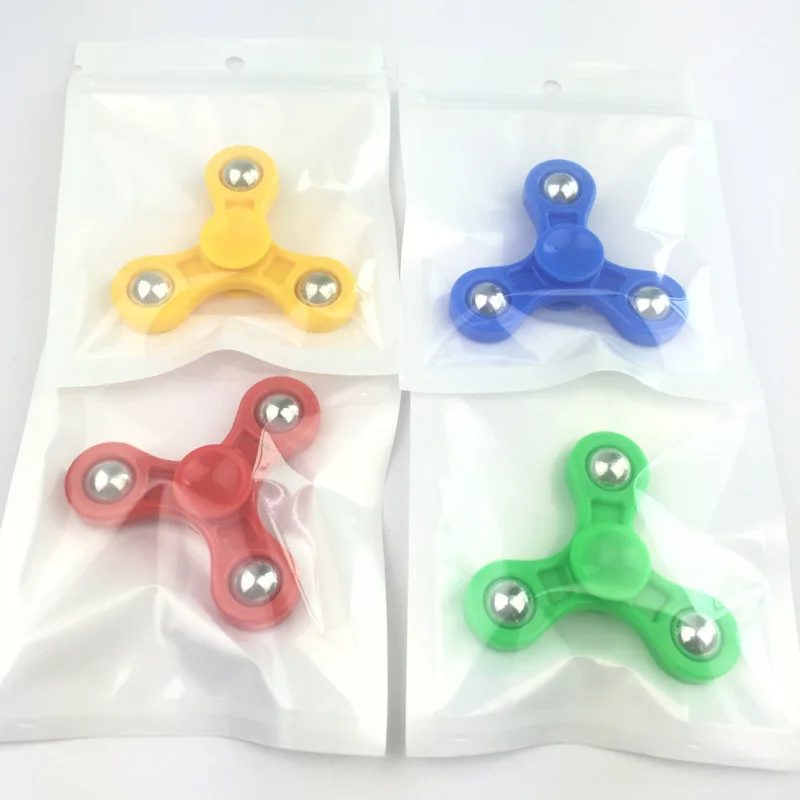 Стальной шар Tri-Spinner игрушка-Непоседа пластик для развития рук Спиннер для аутизма и СДВГ для избавления от стресса и тревожности фокус Игрушки Спиннер