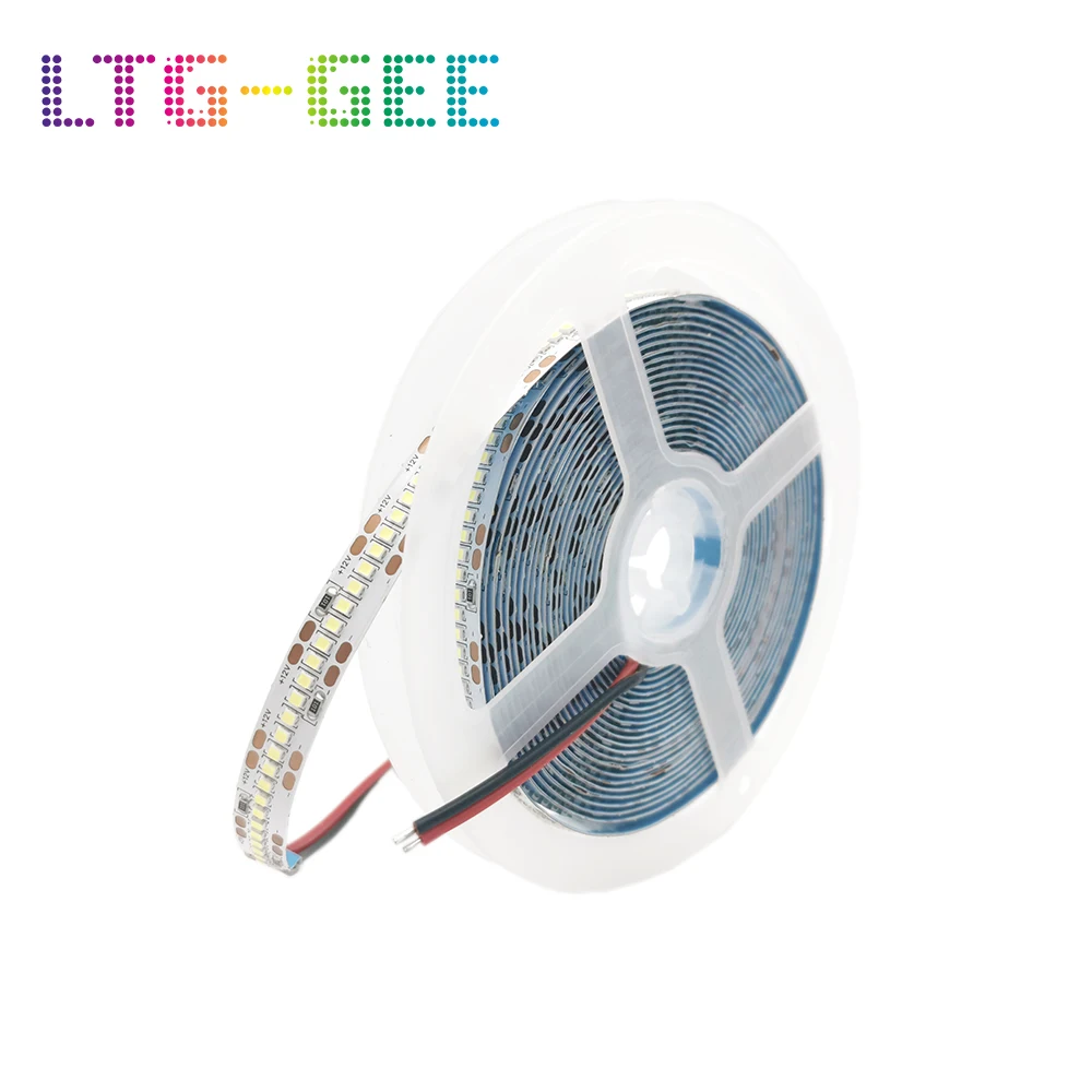 Светодиодная лента высокой яркости 2025 DC12V гибкая светодиодная лампа 312LED/m 5 м/лот