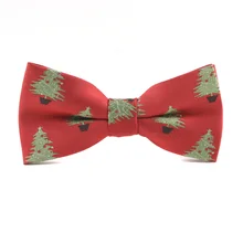 Обтягивающие рождественские галстуки-бабочки для мужских костюмов полиэфирные галстуки-бабочки для свадьбы шеи взрослого Галстуки Рождественский подарок