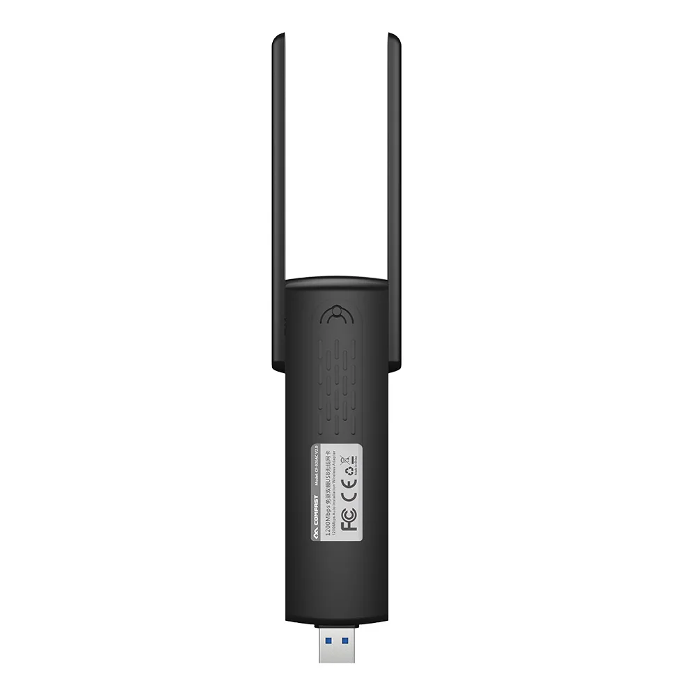 COMFAST Usb Wifi адаптер 1200 Мбит/с 2,4 ГГц + 5,8 ГГц двухдиапазонный Wi-Fi Plug And Play AC сетевая карта Wi-Fi антенна с Usb CF-926AC