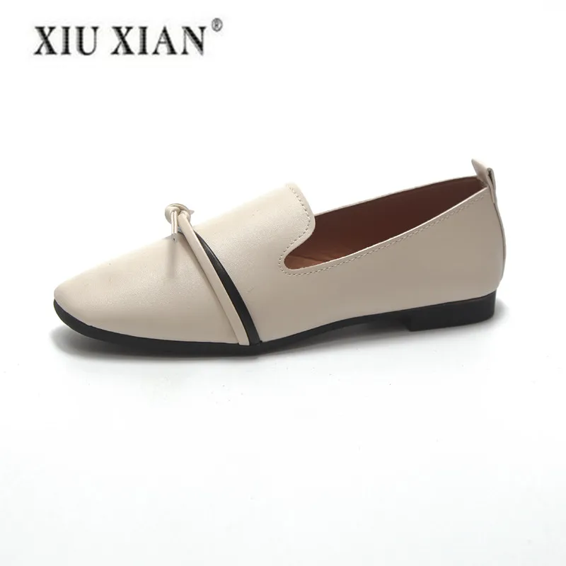 

Winter Autumn Shoe For Woman Casual Woman Fashion Shoe Soft Leather Women Shoes Comfortable Keep Warm PU Material Loafers Black