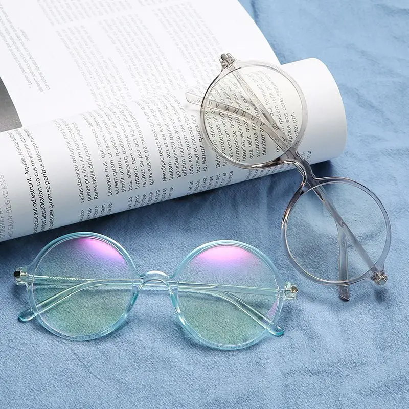 

KLASSNUM Fashion Transparent Round Glasses Clear Lens Vintage Women Eyeglasses Men Glasses Optical Spectacle Frame Eyewear