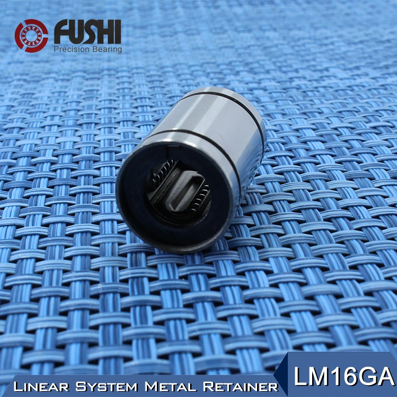 

LM16GA Linear Ball Bearings 16x28x37mm ( 1 PC ) CNC Metal Steel Retainer Linear Bushing LM16UU Shaft 16MM LM16 GA Bearing