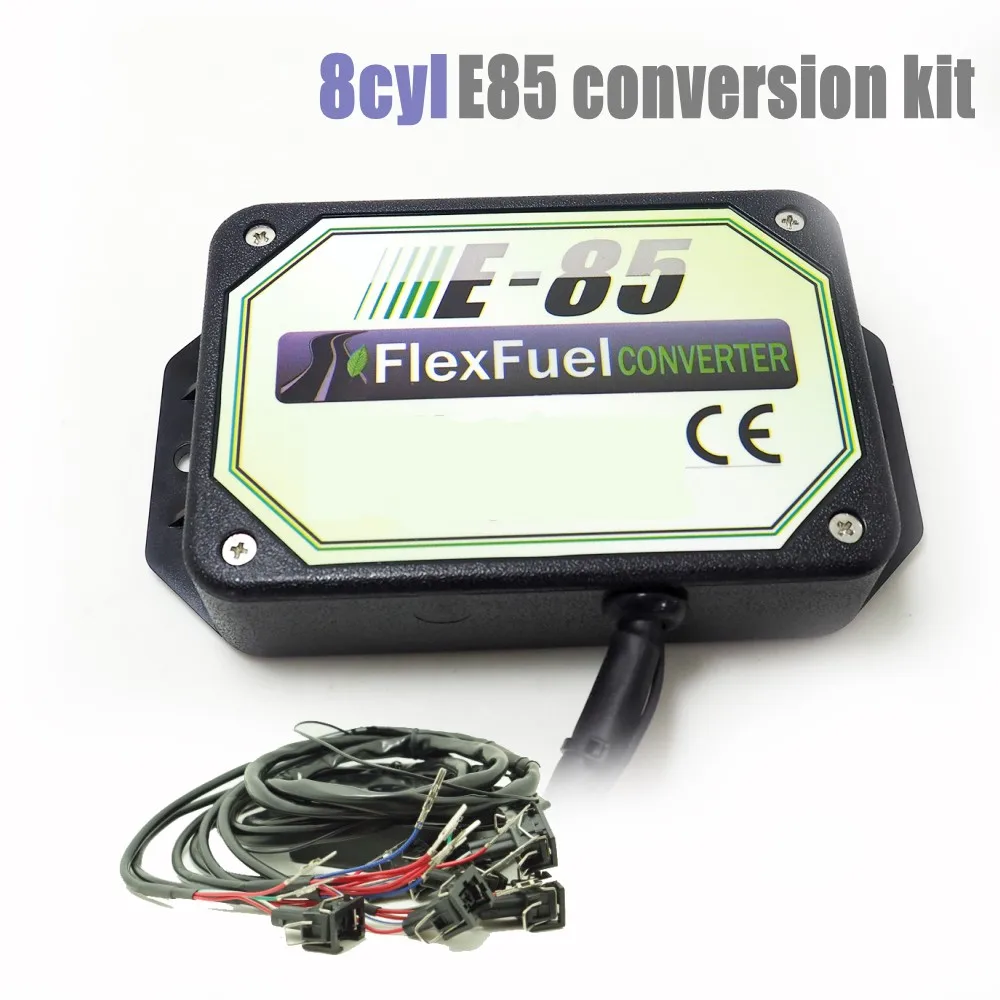 8 цилиндр E85 conversion kit Flex топливный этанол альтернативного топлива с холодной Пуск Asst. разъемы для EV6, Delphi, Honda