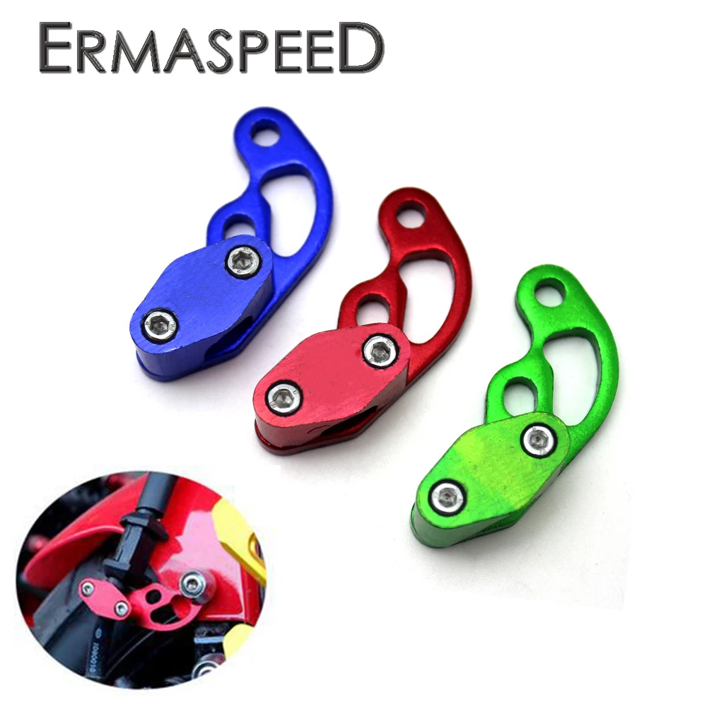

CNC Aluminum Universal Motorcycle Hose Tube Oil Pipe Clamps Cable Line Clip 10MM for HONDA MSX125 2017 KTM KAWASAKI SUZUKI BMW