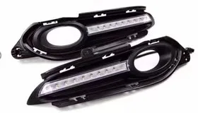 

eOsuns led drl daytime running lights daylight with yellow turn signal and blue night light for Honda hrv vezel