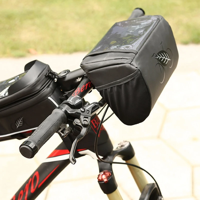 Велосипедная Передняя сумка, велосипедная водонепроницаемая сумка, велосипедная сумка с ручкой на голову, водонепроницаемая сумка для мобильного телефона, сумка для велосипеда Acce