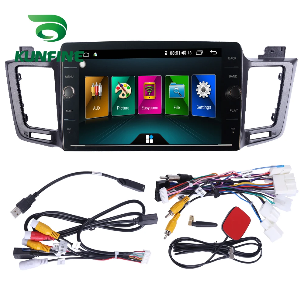 Восьмиядерный 4 Гб ОЗУ 64 ПЗУ Android 8 1 автомобильный DVD GPS плеер Deckless стерео для Toyota RAV4
