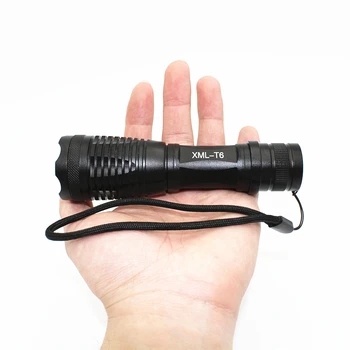 

Ultra Bright T6 LED 1000 Lumen Tactical Flashlight Water Resistant Camping Torch Adjustable Focus 5 Modes Light Use 18650/AAA