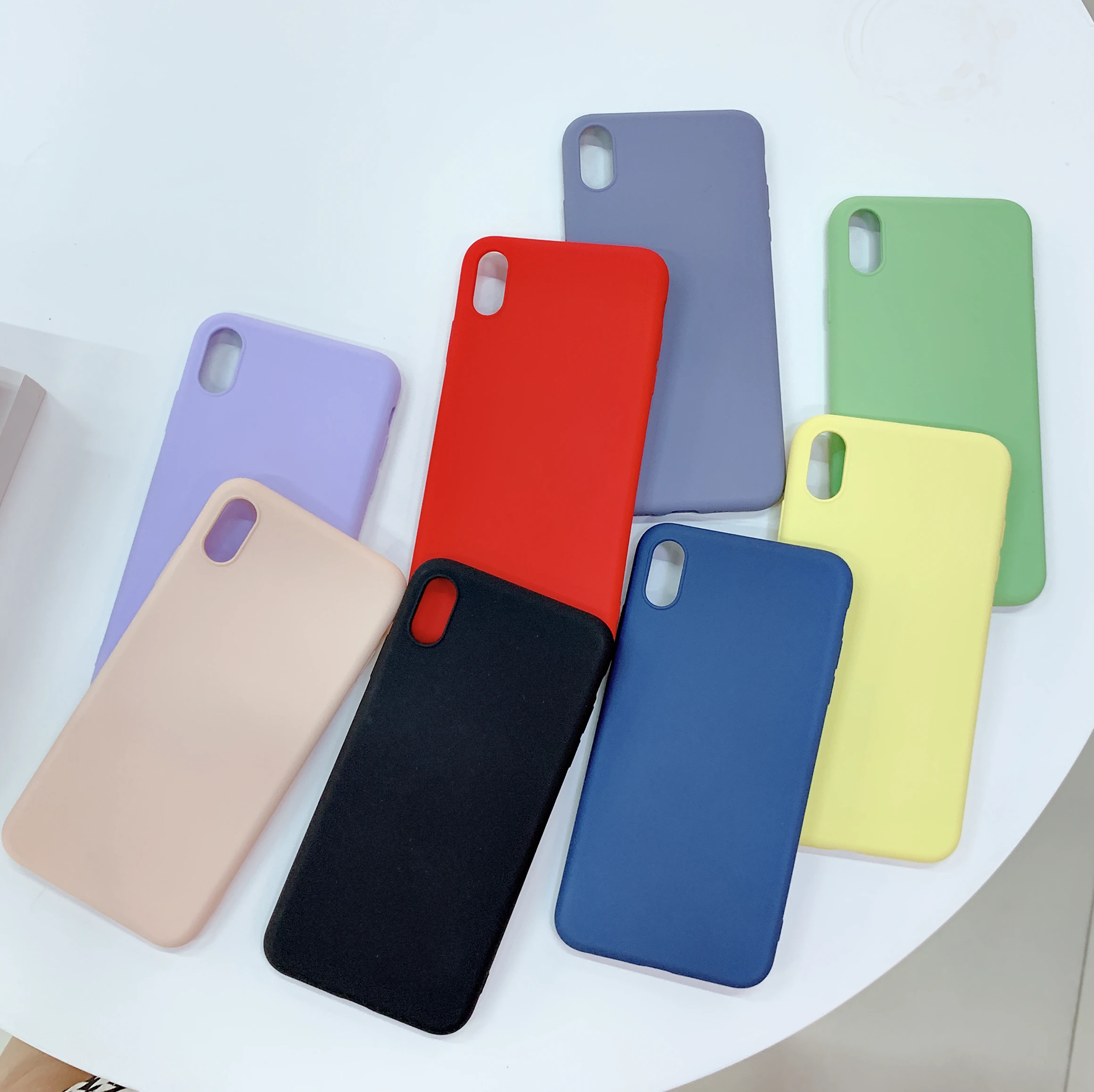 Ultra Thin Offical Style Liquid Silicone Feel Fitted Case for iPhone XR Xs Max X 8 7 6s 6 Plus TPU Phone Cover Protective Shell |