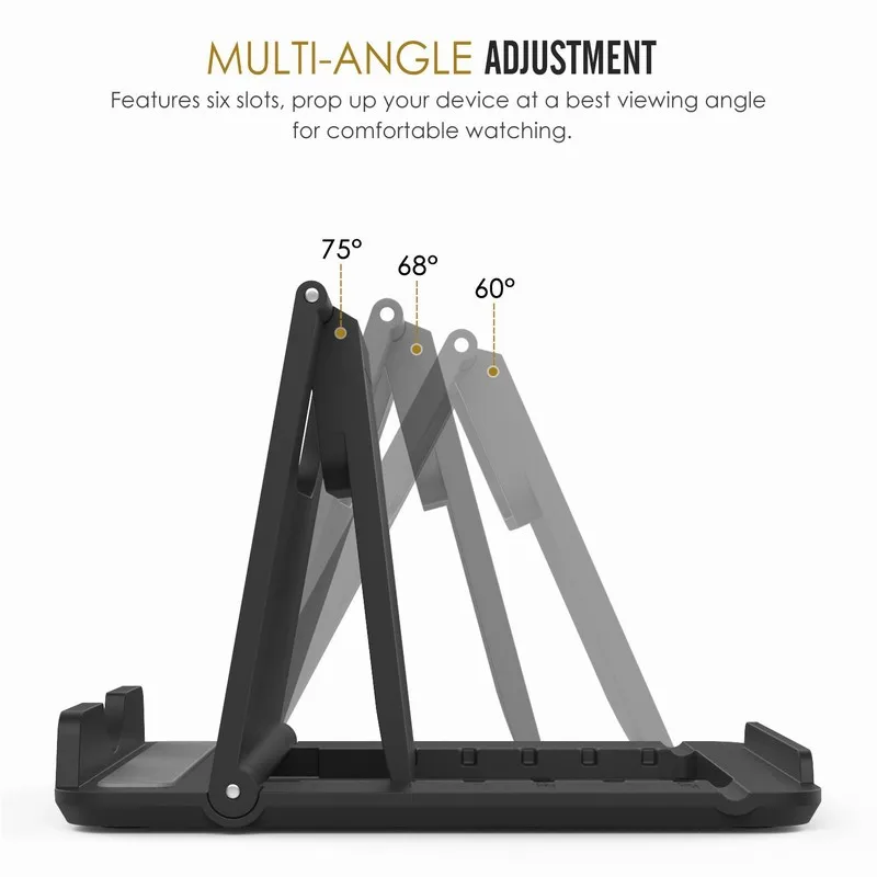 2PCS Portefeuille Cell Phone Stand Tablet Desktop Holder for Xiaomi Redmi 4x iPhone 7 Plus Samsung Galaxy S8 Smartphone Suporte (2)
