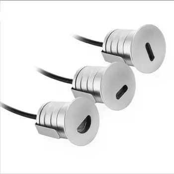 

10pcs LED Landscape Lighting 1W Led Paver Light Mini LED Undergroun Light DC12V 24V Buried Inground Lamps for Floor Deck Stairs