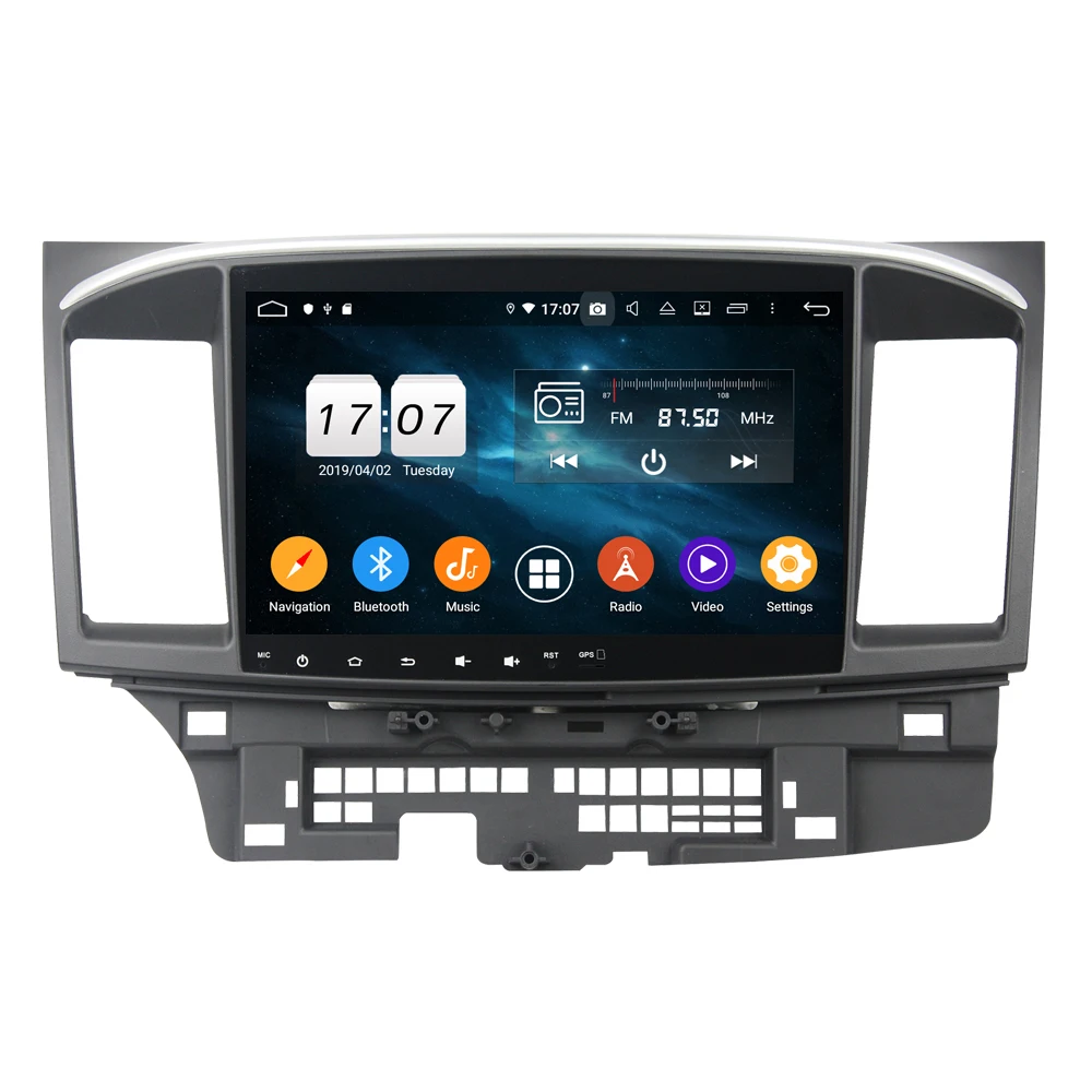 10," 2 din Android 9,0 Автомобильный плеер без DVD gps Радио для MITSUBISHI LANCER 2008- навигация Мультимедиа Стерео головное устройство DSP