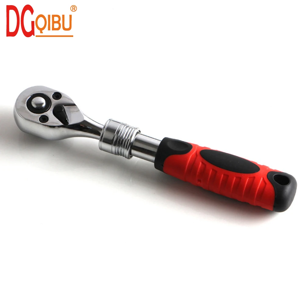 

CR-V High Torque Ratchet Wrench 1/4"Allen Key Length Adjustable 72 Teeth Ratchet Quick Release Professional Wrench Hand Tools